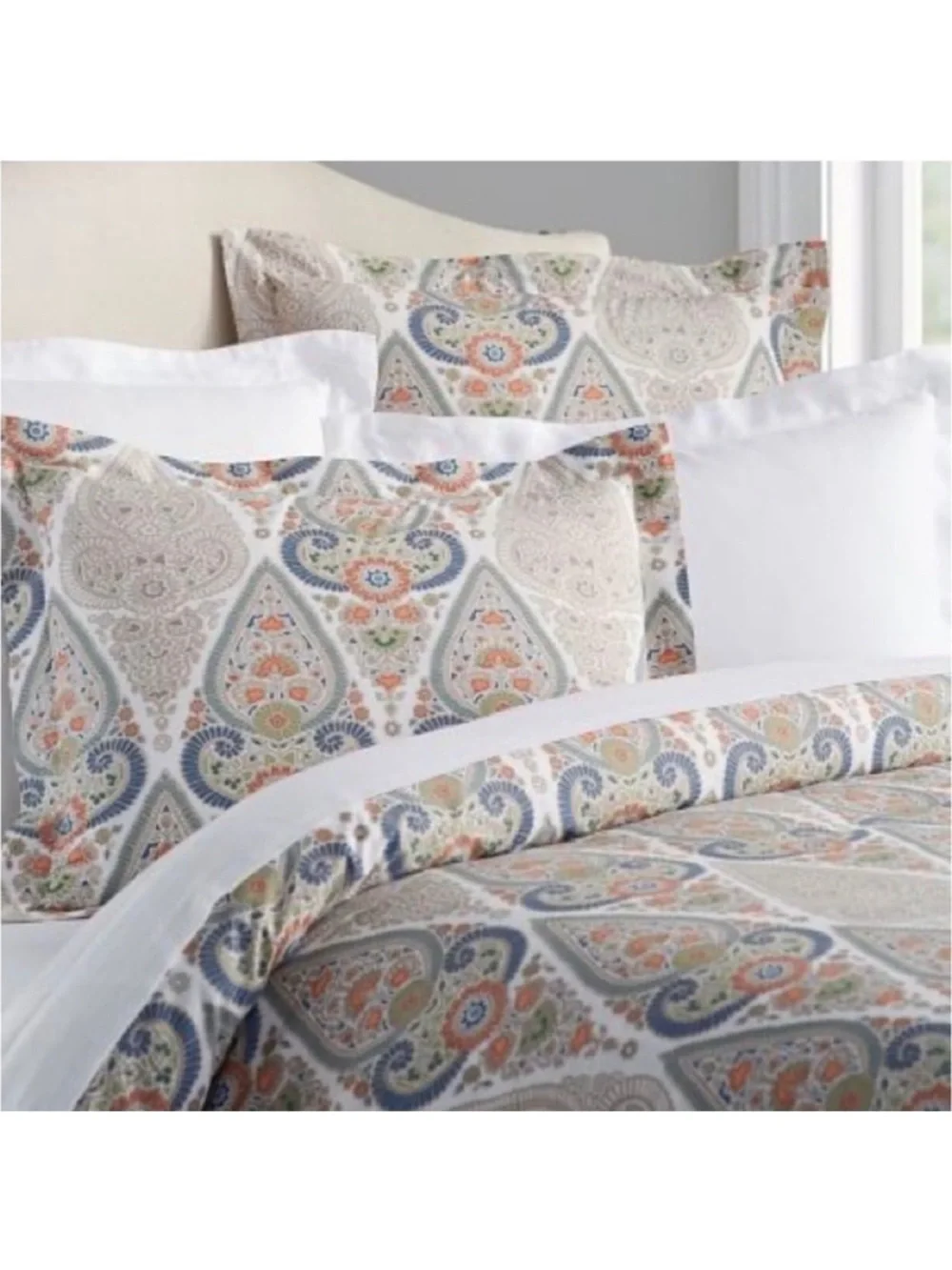 Like new Pottery Barn Gisela Paisley Twin Duvet set of 2 w PB teen comforters